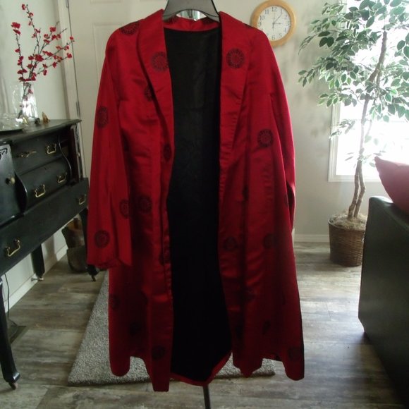 XXL Kimono Red Lined - Picture 1 of 5